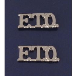 F.T.O. 3/8" Silver Metallic collar pins WITH PERIODS